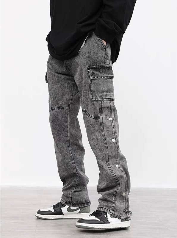 Snap Cargo Jeans (Vintage Black) – DC Clothing