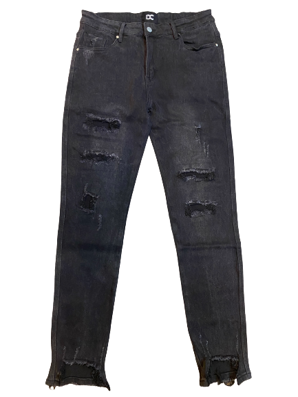 Washed Black Patch Jeans – DC Clothing