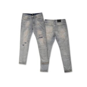 Washed Blue Patch Jeans