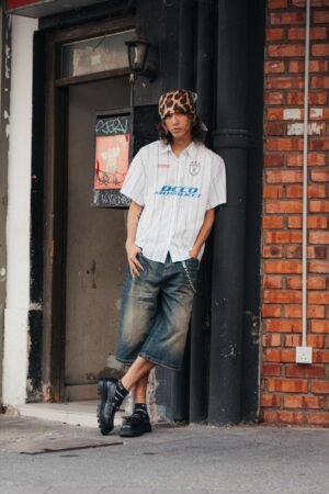 Baggy Denim Jorts(Mug Blue)